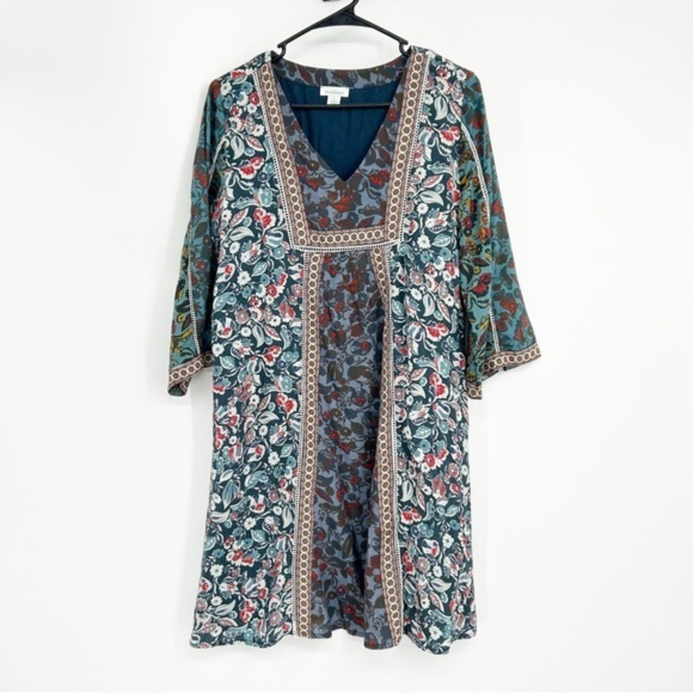 Sundance Floral Boho‎ Festival Lined Dress Size Small